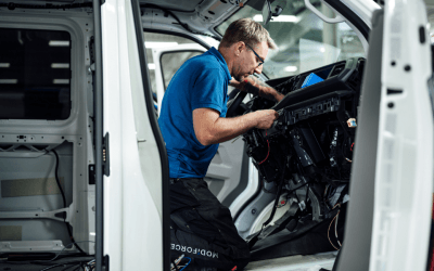 De moderne bedrijfswagen: een samenspel van elektronica, inrichting en signalering