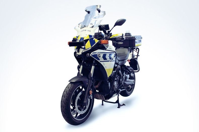 Handhaving Yamaha motorfiets